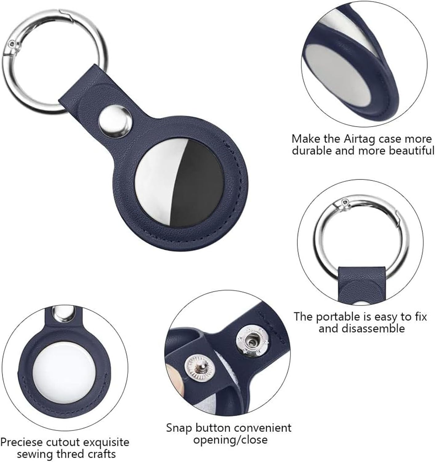 Leather AirTag Key Guard