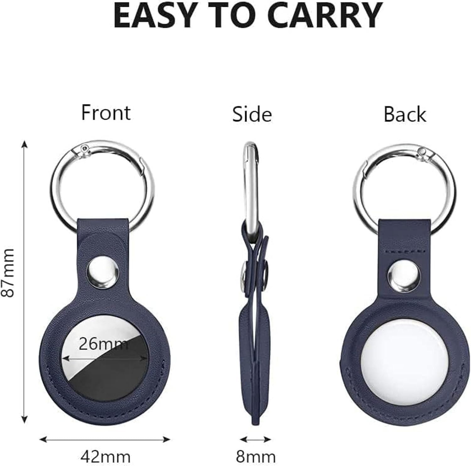 Leather AirTag Key Guard